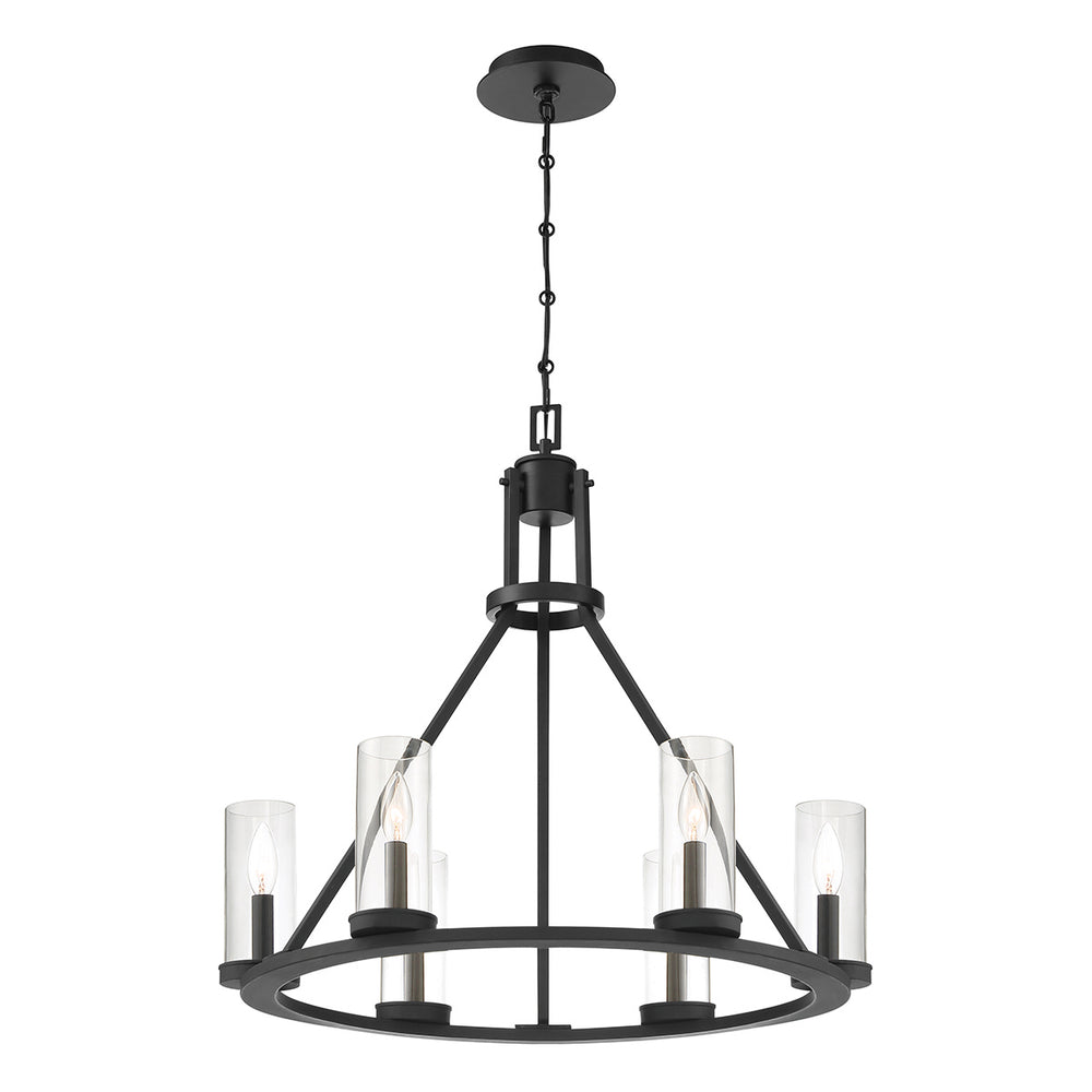Eurofase Canada - Six Light Chandelier - Nerito - Matte Black- Union Lighting Luminaires Decor