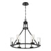 Eurofase Canada - Six Light Chandelier - Nerito - Matte Black- Union Lighting Luminaires Decor
