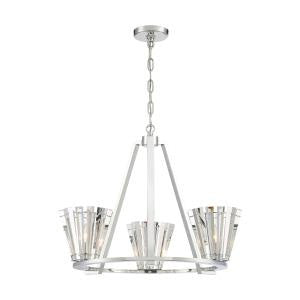 Eurofase Canada - Three Light Chandelier - Ricca - Chrome- Union Lighting Luminaires Decor