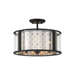 Eurofase Canada - Three Light Semi-Flush Mount - Grado - Chrome- Union Lighting Luminaires Decor