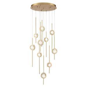 Eurofase Canada - LED Chandelier - Barletta - Gold- Union Lighting Luminaires Decor