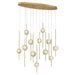 Eurofase Canada - LED Chandelier - Barletta - Gold- Union Lighting Luminaires Decor