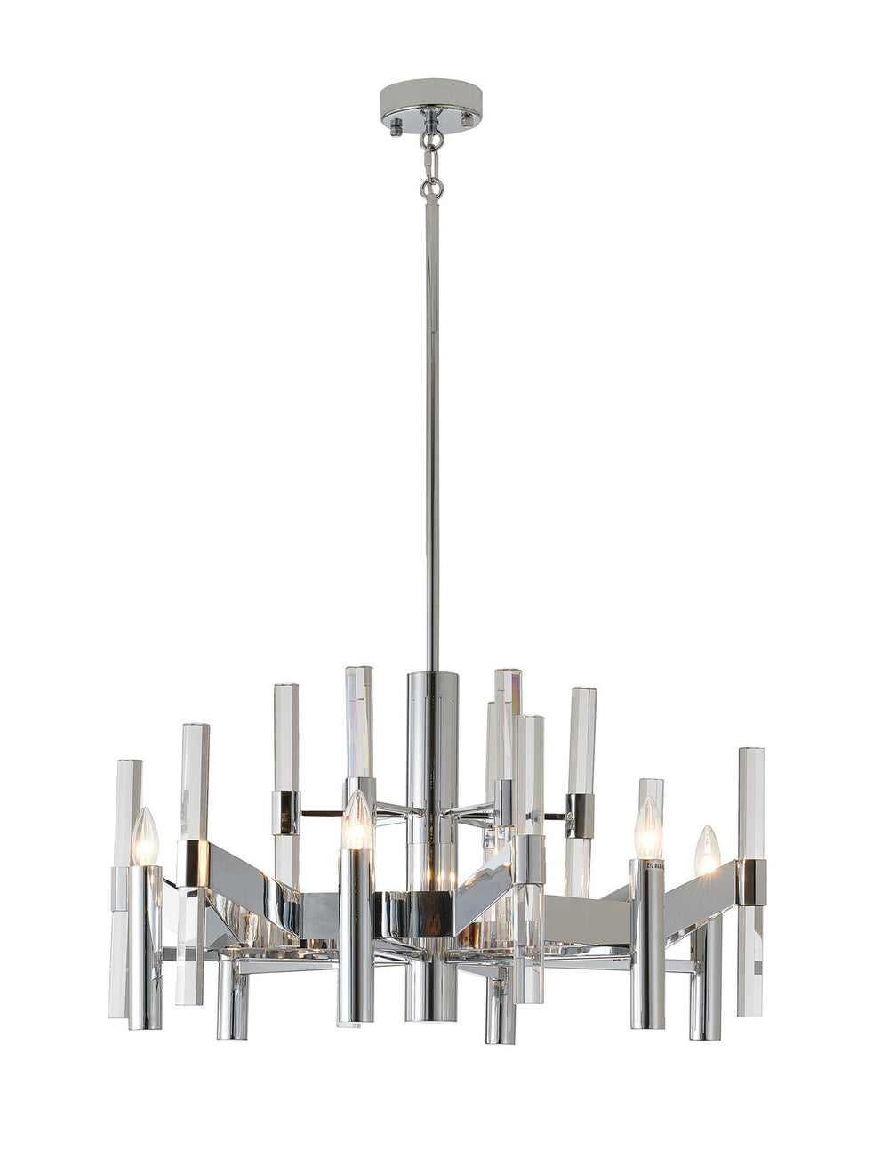 Bethel International Canada - Six Light Chandelier - Chrome- Union Lighting Luminaires Decor