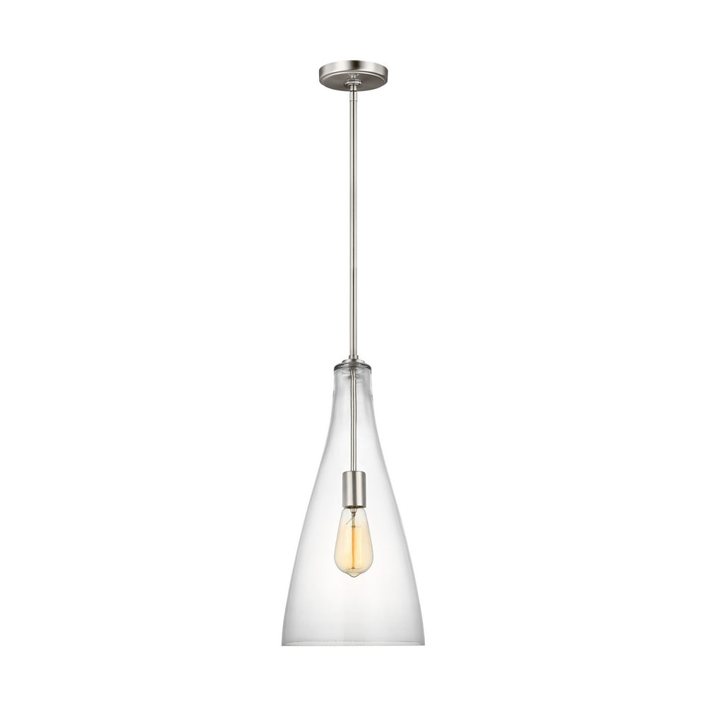 Visual Comfort Studio Canada - One Light Pendant - Arilda - Brushed Nickel- Union Lighting Luminaires Decor