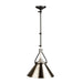Artcraft Canada - One Light Sconce/Pendant - Brydon - Black and Brushed Nickel- Union Lighting Luminaires Decor