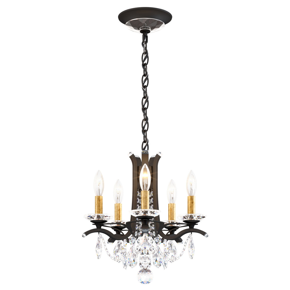 Schonbek - Five Light Chandelier - Vesca - Black- Union Lighting Luminaires Decor