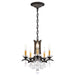 Schonbek - Five Light Chandelier - Vesca - Black- Union Lighting Luminaires Decor