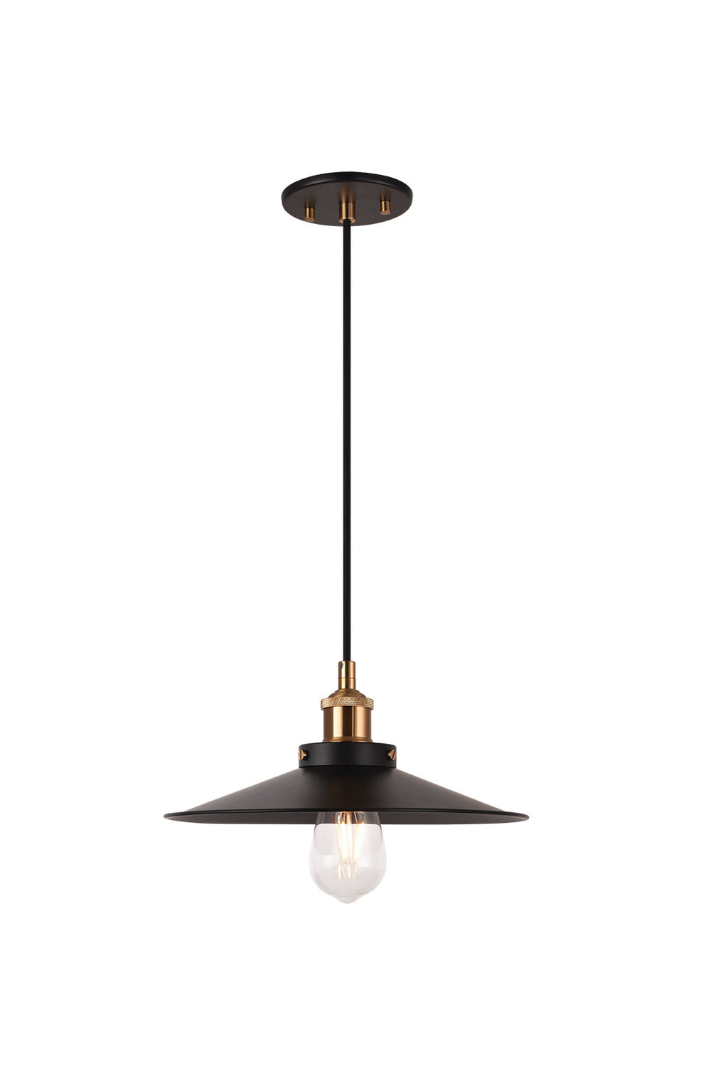 Matteo Canada - One Light Pendant - Bulstrode'S Workshop - Aged Gold Brass- Union Lighting Luminaires Decor