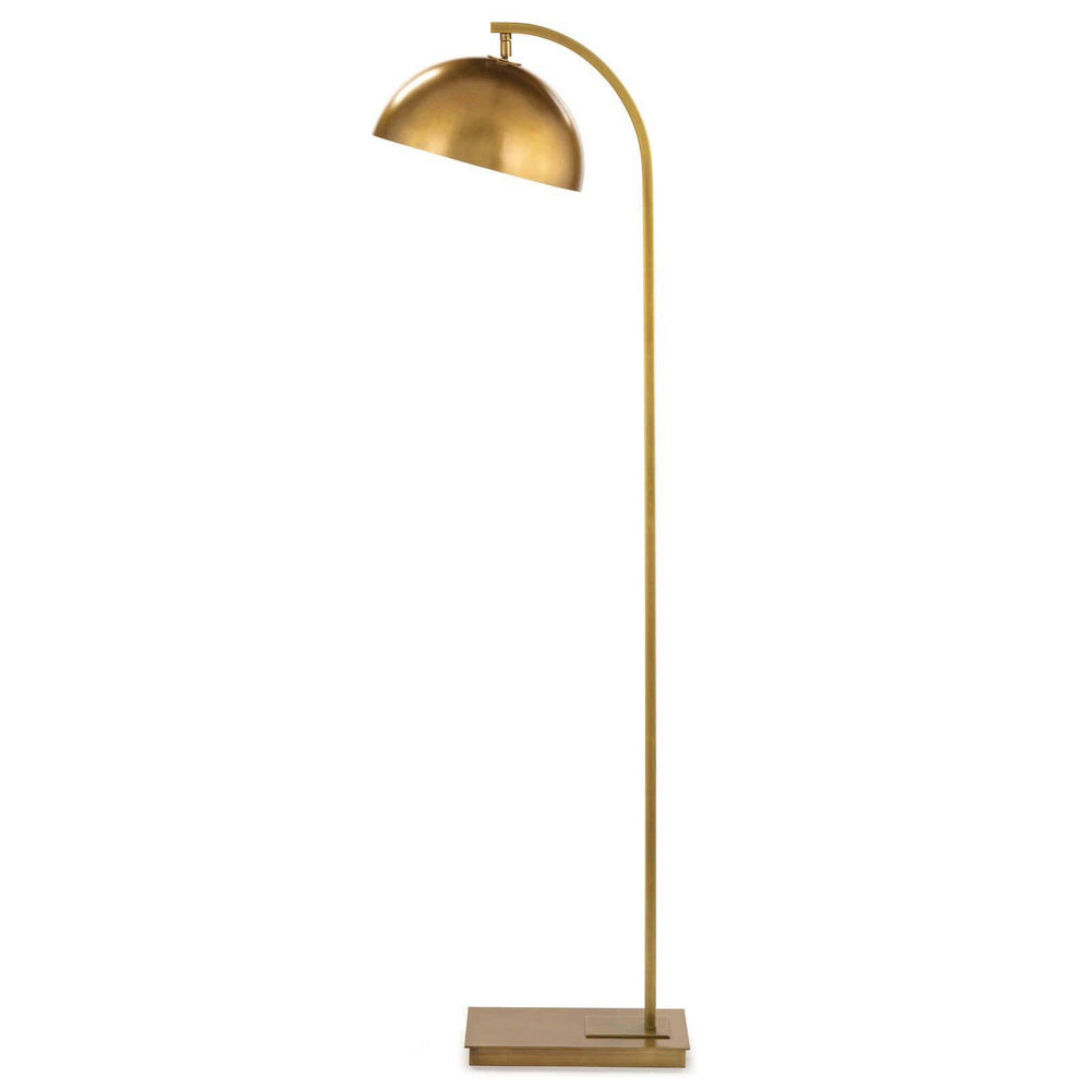 Regina Andrew Canada - One Light Floor Lamp - Otto - Natural Brass- Union Lighting Luminaires Decor