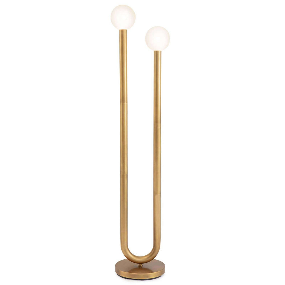 Regina Andrew Canada - LED Floor Lamp - Happy - Natural Brass- Union Lighting Luminaires Decor
