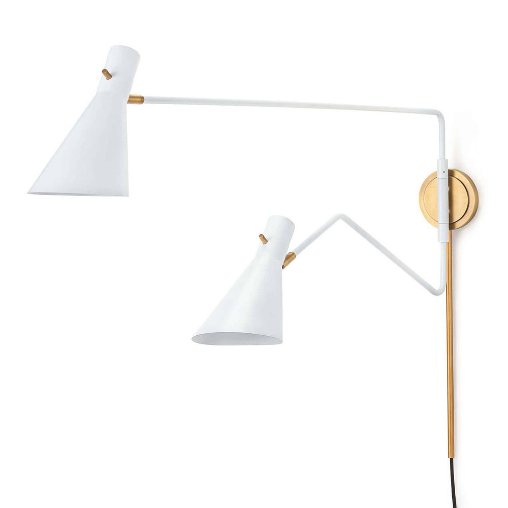 Regina Andrew Canada - Two Light Wall Sconce - Spyder - White- Union Lighting Luminaires Decor