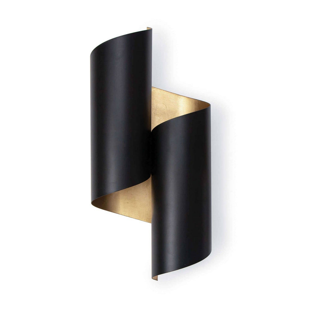 Regina Andrew Canada - Two Light Wall Sconce - Folio - Black- Union Lighting Luminaires Decor