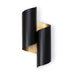 Regina Andrew Canada - Two Light Wall Sconce - Folio - Black- Union Lighting Luminaires Decor