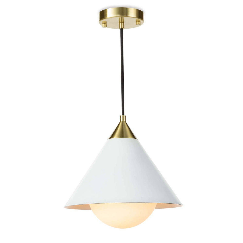 Regina Andrew Canada - One Light Pendant - Hilton - White- Union Lighting Luminaires Decor