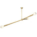 Regina Andrew Canada - Three Light Chandelier - Talon - Natural Brass- Union Lighting Luminaires Decor