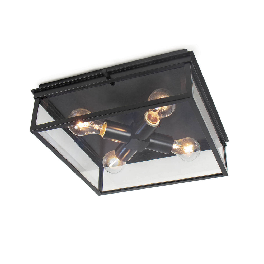 Regina Andrew Canada - Four Light Flush Mount - Sydney - Black- Union Lighting Luminaires Decor