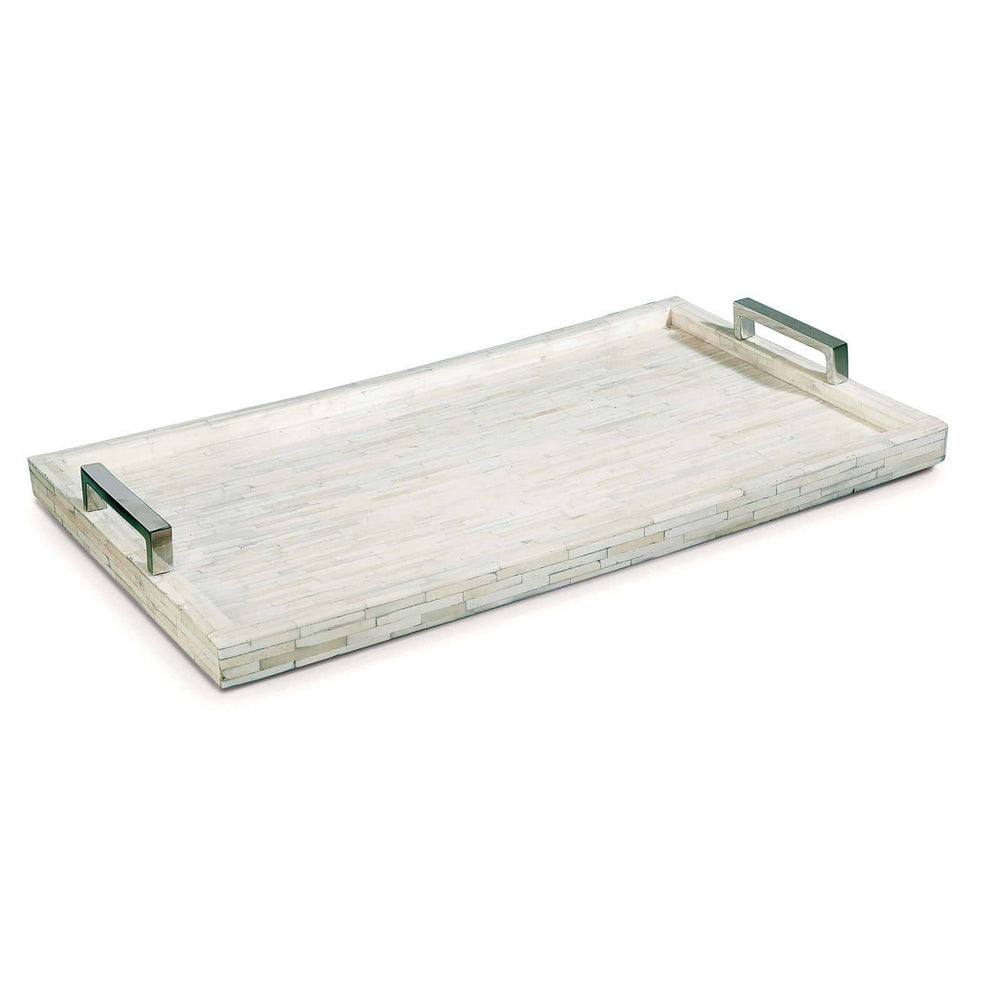 Regina Andrew Canada - Serving Tray - White - Polished Nickel- Union Lighting Luminaires Decor