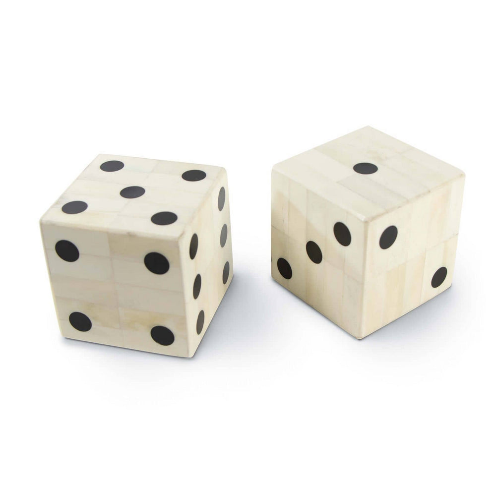 Regina Andrew Canada - Oversized Bone Gaming Dice Pair - Oversized - Natural- Union Lighting Luminaires Decor
