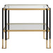 Uttermost - Side Table - Kentmore - Matte Black And Brushed Gold- Union Lighting Luminaires Decor