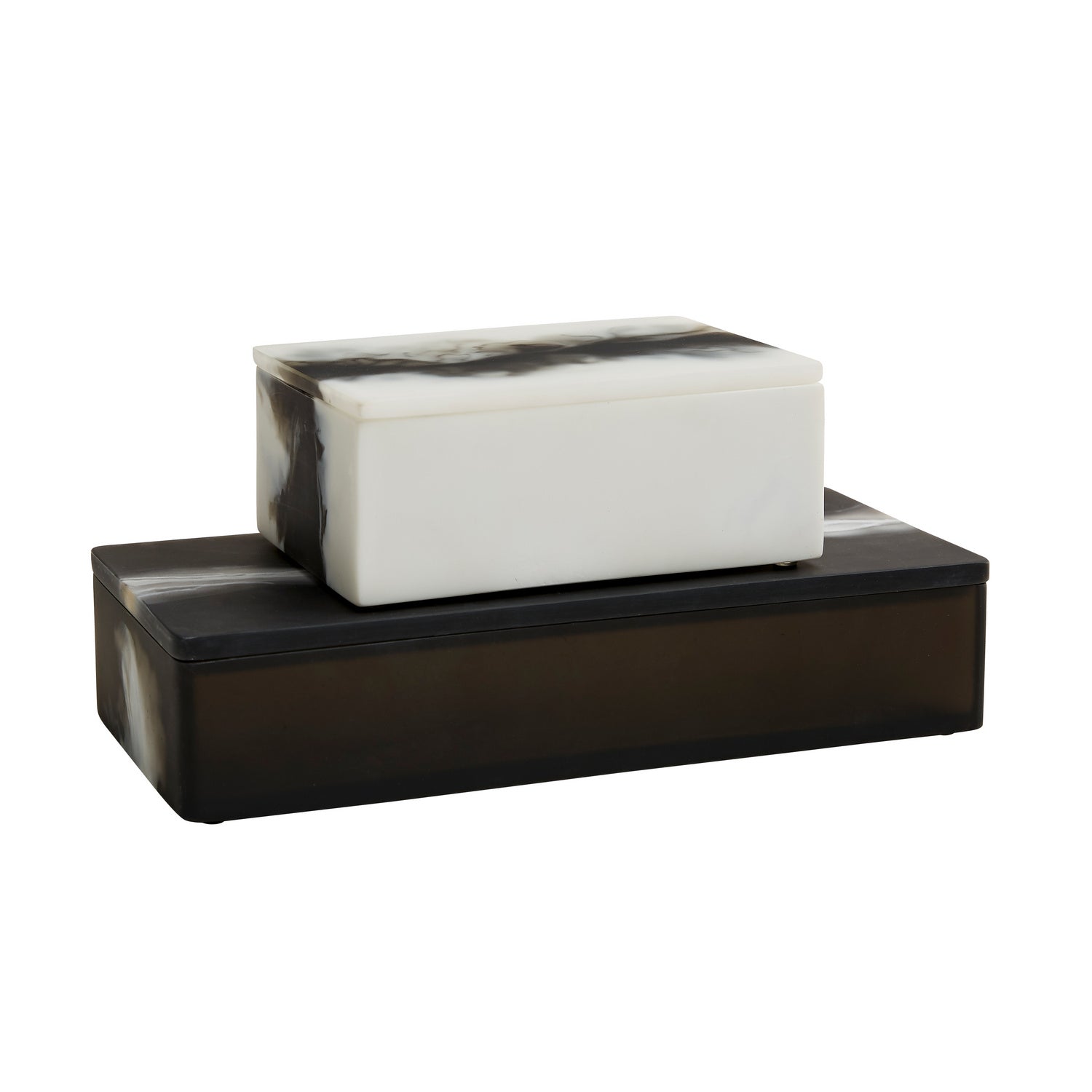 Arteriors - Boxes, Set of 2 - Holliees - Black & White- Union Lighting Luminaires Decor