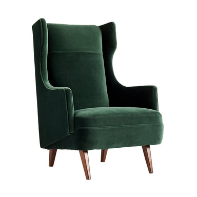 Arteriors - Upholstery - Chair - Budelli - Forest Velvet/Dark Walnut- Union Lighting Luminaires Decor