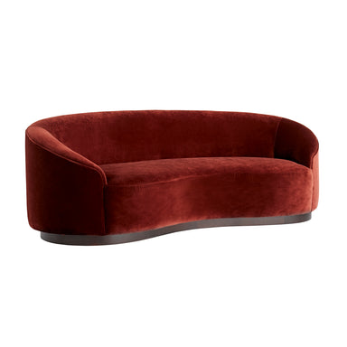 Arteriors - Upholstery - Sofa - Turner - Paprika Velvet/Dark Walnut- Union Lighting Luminaires Decor