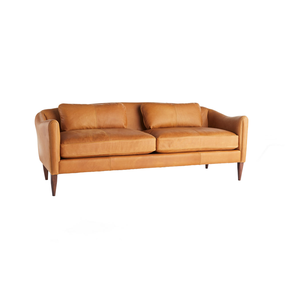 Arteriors - Upholstery - Sofa - Vincent - Butterscotch Leather/Dark Walnut- Union Lighting Luminaires Decor