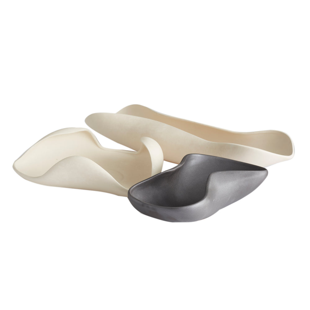 Arteriors - Trays, Set of 3 - Rolls - Matte Black- Union Lighting Luminaires Decor