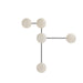Arteriors - Five Light Wall Sconce - Glaze - Ivory Stained Crackle- Union Lighting Luminaires Decor
