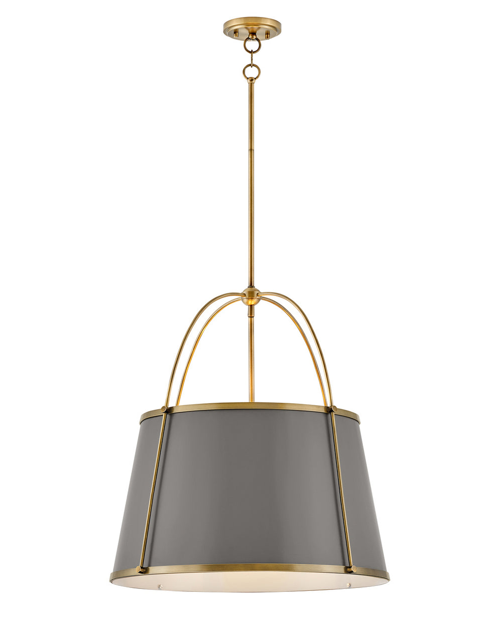 Hinkley Canada - LED Pendant - Clarke - Lacquered Dark Brass- Union Lighting Luminaires Decor