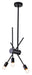 Bethel International Canada - Three Light Chandelier - Matte Black- Union Lighting Luminaires Decor