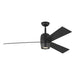 Visual Comfort Fan Canada - 60"Ceiling Fan - Alba - Midnight Black- Union Lighting Luminaires Decor