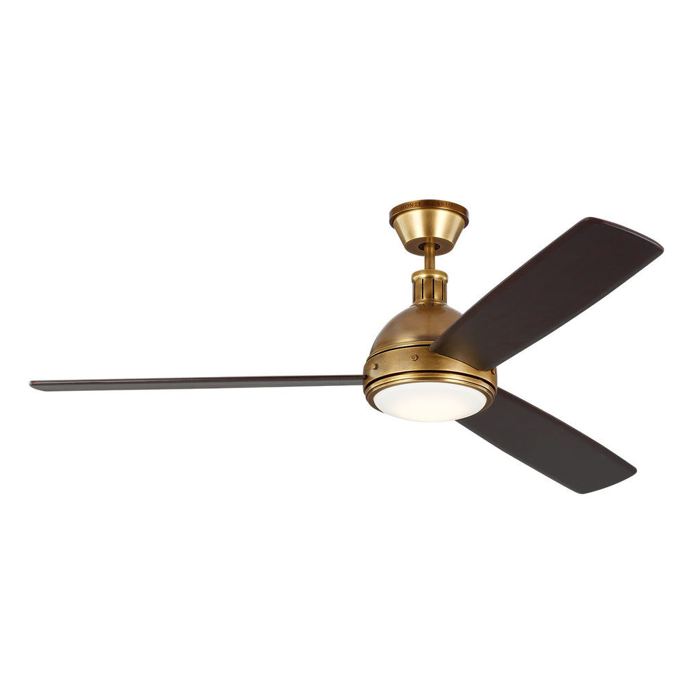 Visual Comfort Fan Canada - 60" Ceiling Fan - Hicks - Hand Rubbed Antique Brass- Union Lighting Luminaires Decor