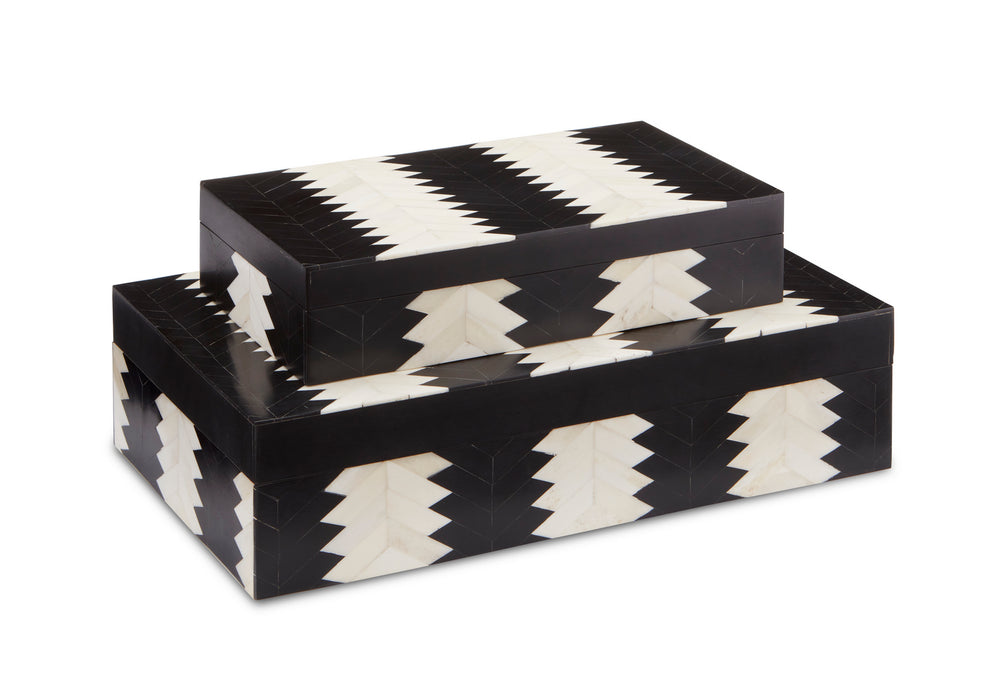 Currey and Company - Box Set of 2 - Arrow - Black/White/Natural- Union Lighting Luminaires Decor