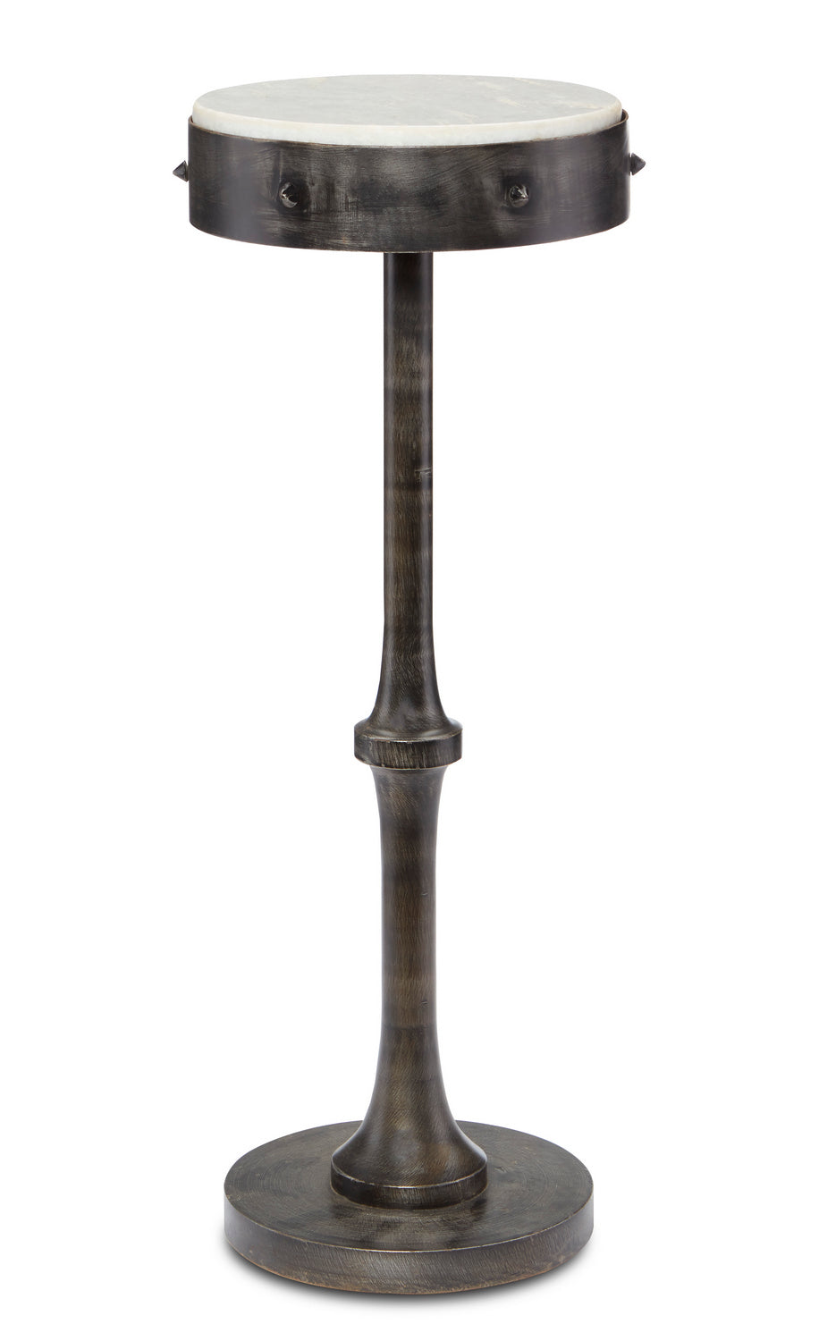 Currey and Company - Drinks Table - Helios - Antique Black/White- Union Lighting Luminaires Decor