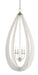Currey and Company - Four Light Chandelier - Arietta - Mother of Pearl/Contemporary Silver Leaf- Union Lighting Luminaires Decor