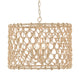 Currey and Company - Four Light Chandelier - Chesapeake Drum Chandelier - Beige/Smokewood/Natural Rope- Union Lighting Luminaires Decor