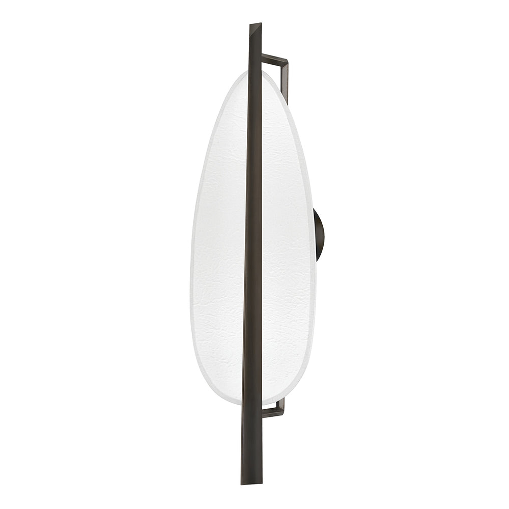 Hudson Valley Canada - LED Wall Sconce - Ithaca - Black Nickel/White Plaster- Union Lighting Luminaires Decor
