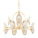 Hudson Valley Canada - 12 Light Chandelier - Danes - Vintage Gold Leaf- Union Lighting Luminaires Decor