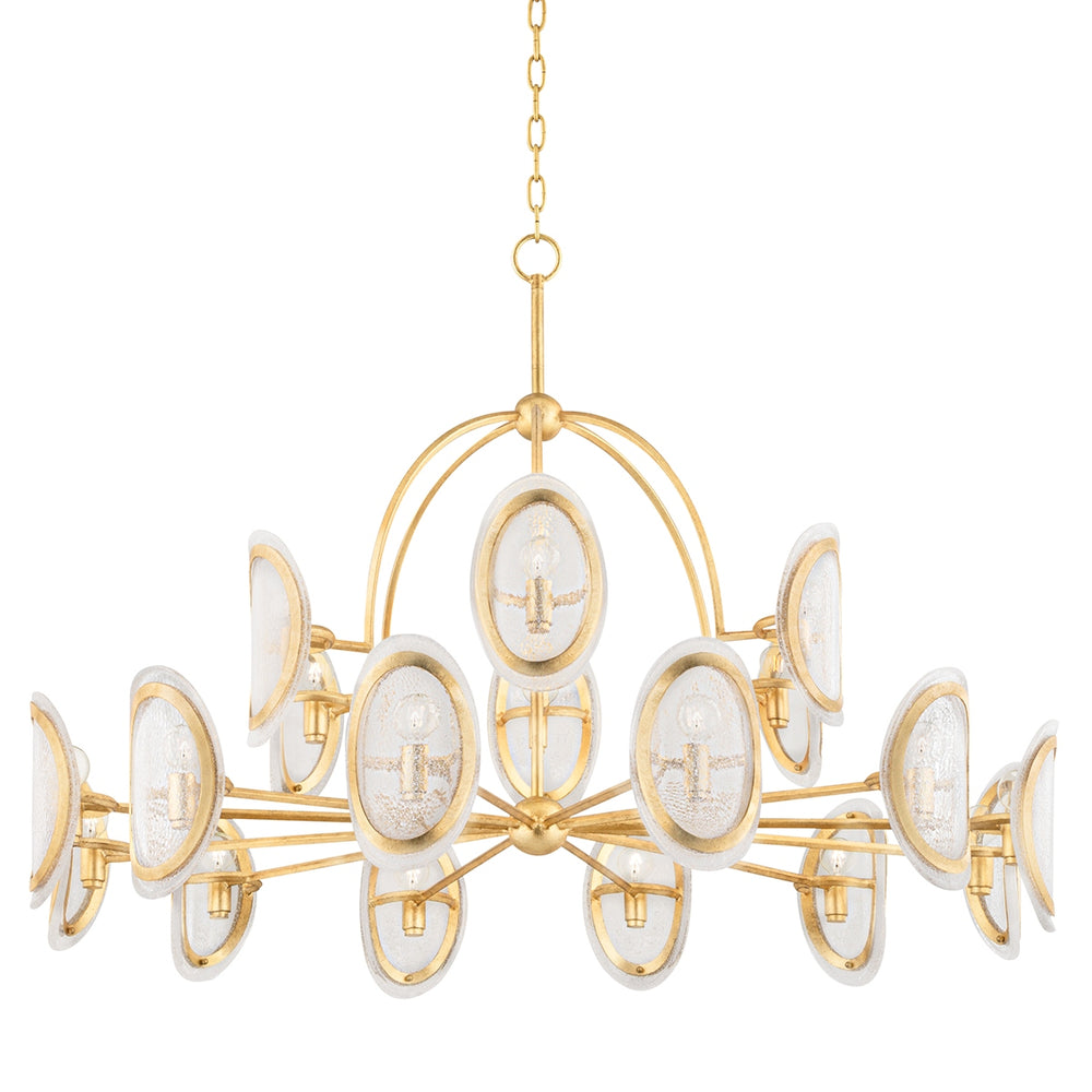 Hudson Valley Canada - 18 Light Chandelier - Danes - Vintage Gold Leaf- Union Lighting Luminaires Decor