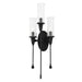 Hudson Valley Canada - Three Light Wall Sconce - Chisel - Black Iron- Union Lighting Luminaires Decor