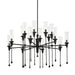 Hudson Valley Canada - 16 Light Chandelier - Chisel - Black Iron- Union Lighting Luminaires Decor