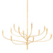 Hudson Valley Canada - 12 Light Chandelier - Labra - Vintage Gold Leaf- Union Lighting Luminaires Decor