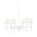 Hudson Valley Canada - Six Light Chandelier - Windsor - White Plaster- Union Lighting Luminaires Decor