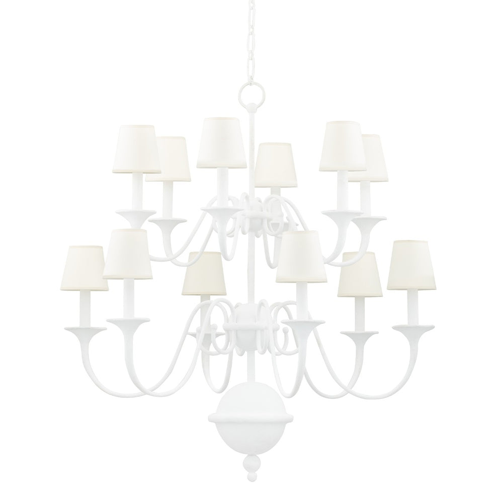Hudson Valley Canada - 12 Light Chandelier - Windsor - White Plaster- Union Lighting Luminaires Decor