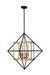 Eglo Canada - Four Light Pendant - Pryor - Antique Gold & Black- Union Lighting Luminaires Decor