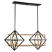 Eglo Canada - Six Light Pendant - Pryor - Antique Gold & Black- Union Lighting Luminaires Decor