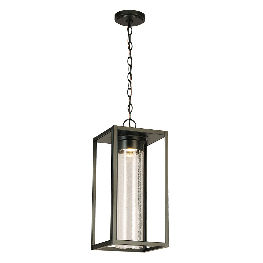 Eglo Canada - LED Outdoor Pendant - Walker Hill - Matte Black- Union Lighting Luminaires Decor