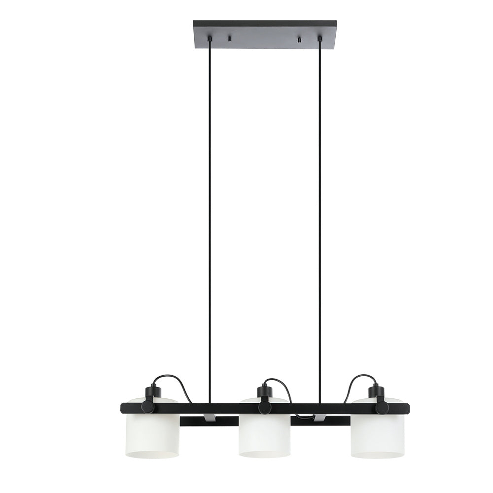 Eglo Canada - Three Light Pendant - Drummond - Black- Union Lighting Luminaires Decor