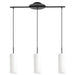 Eglo Canada - Three Light Pendant - Troy 3 - Structured Black- Union Lighting Luminaires Decor
